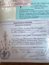 Certificado de confirmacion falso